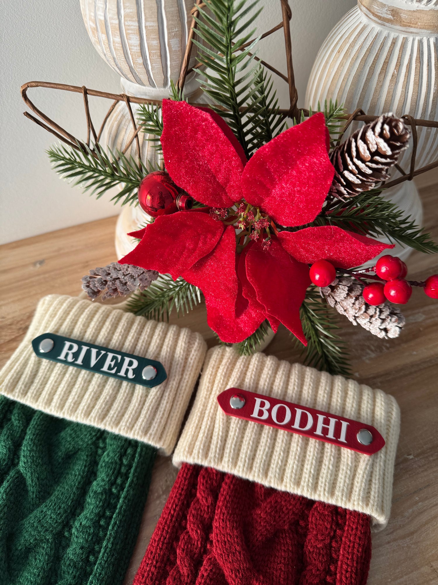Personalised Knitted Christmas Stocking