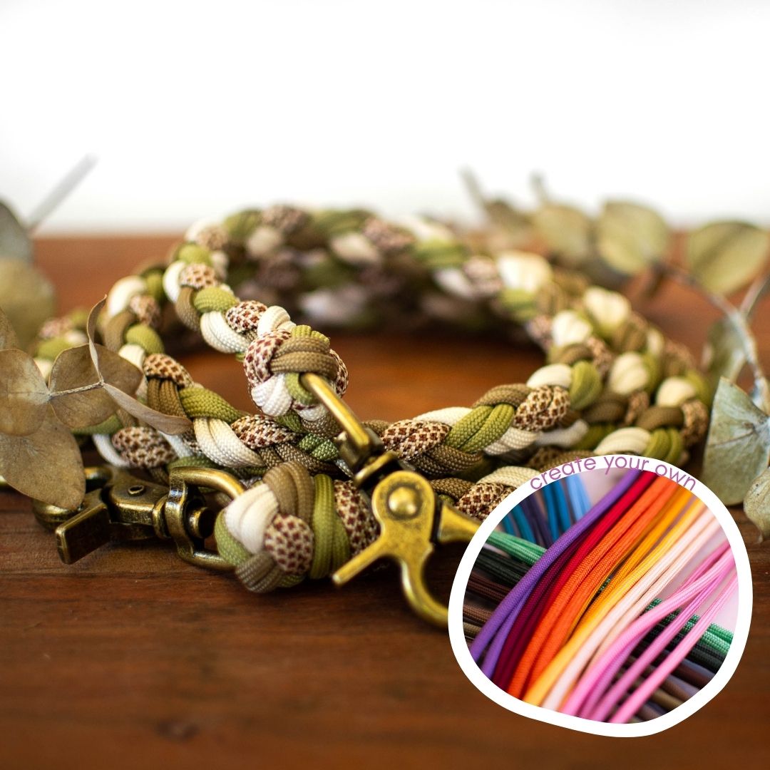 Custom Paracord Lead Wildwoods (6717989126284)