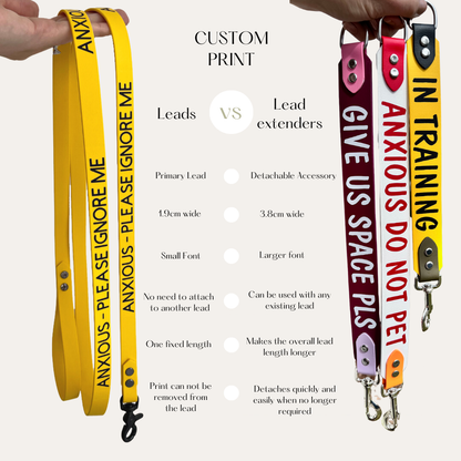 Custom print Lead extender